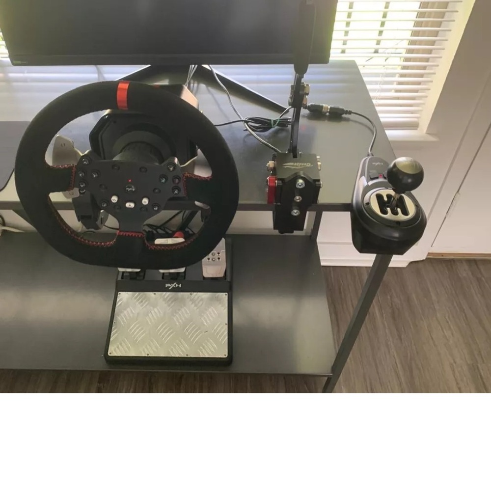 PXN V10 Steering Wheel, Pedals, Handbrake, Shifter. FULL RACING/DRIFTING SETUP.